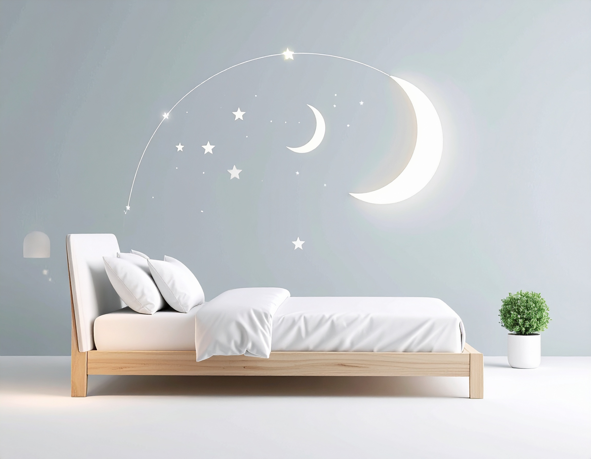 Illustrated sleep cycle diagram showing stages across a typical night